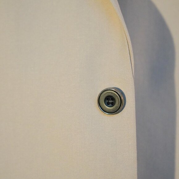 Men’s Beige Blazer Jacket - Size 46 (Large/XL), Modern Fit, Single Breasted - Picture 3 of 10